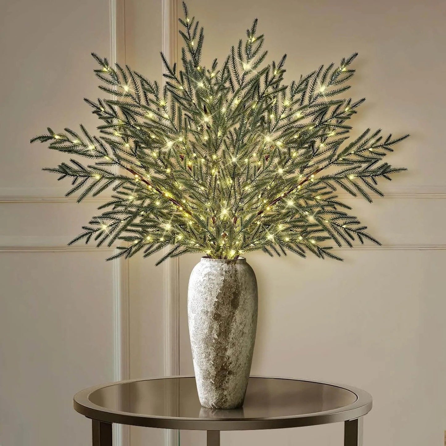 🎄Last few hours! 50% off!✨ Norfolk Pine Branch Lights – Instantly illuminating the festive atmosphere before Christmas!