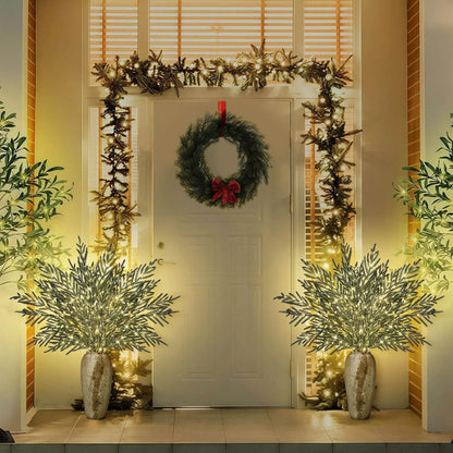 🎄Last few hours! 50% off!✨ Norfolk Pine Branch Lights – Instantly illuminating the festive atmosphere before Christmas!