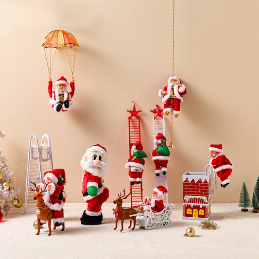 A complete set of Santa Claus toys/decorations to liven up your home/Christmas gifts