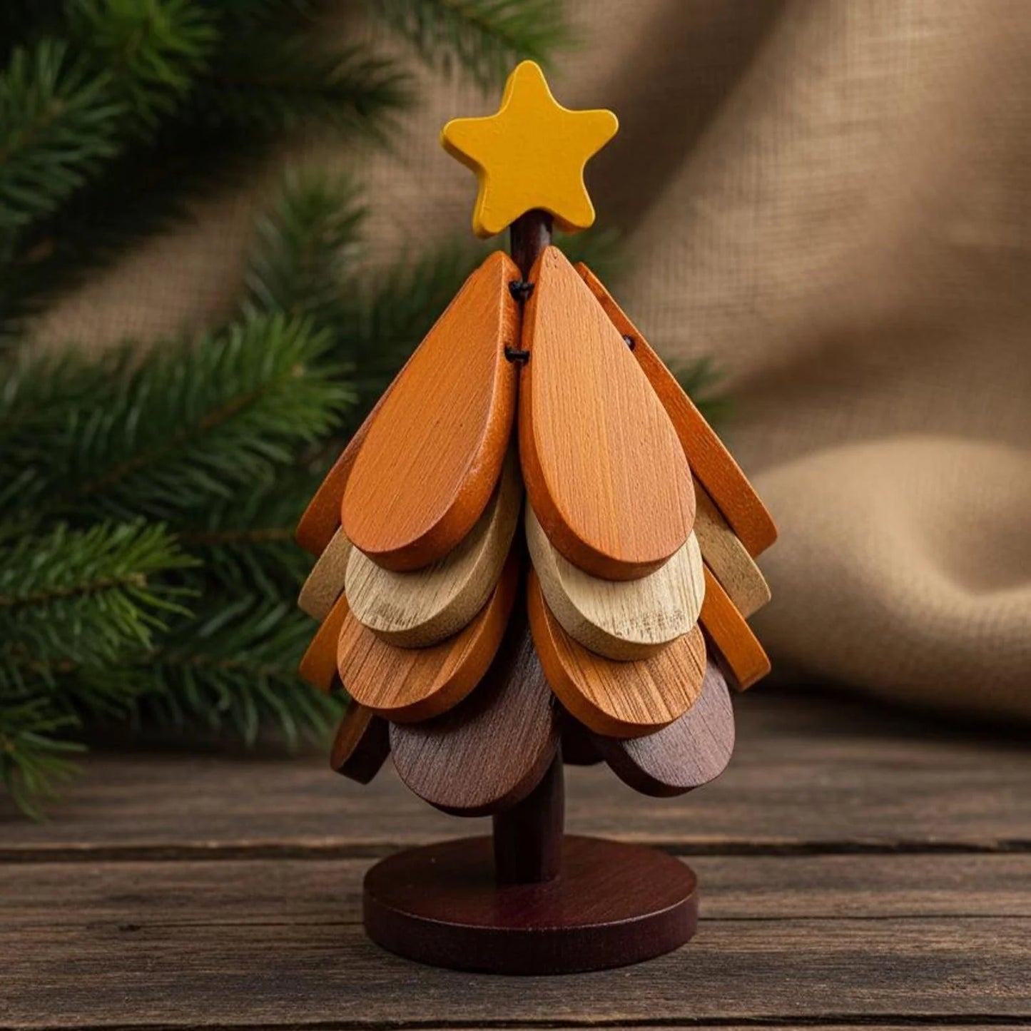 45% OFF Christmas Tree Wooden Heat Insulation Pad Set 🎄✨