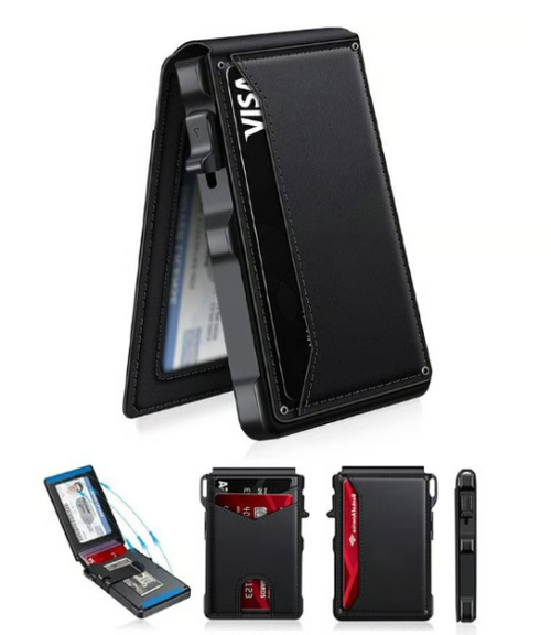 🔥Last Day! Men's Multifunctional Business Anti-theft Card Holder - 52% Off | Birthday Gift