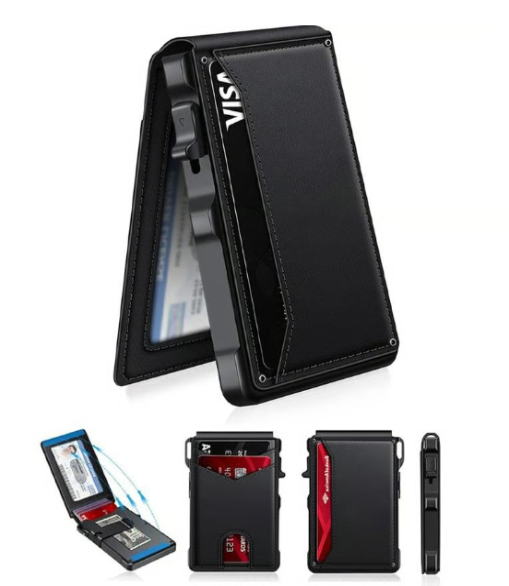 🔥Last Day! Men's Multifunctional Business Anti-theft Card Holder - 52% Off | Birthday Gift