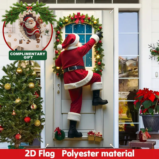 🔥Christmas Sale - Limited Time Offer 💥| Giant 90x180cm Decoration | Ultra-Realistic Christmas Banner