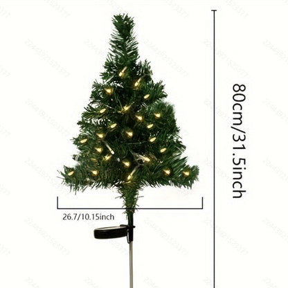 🎄 Upgraded LED solar-powered Christmas tree and lawn lights — Bring Holiday Magic to Your Yard!