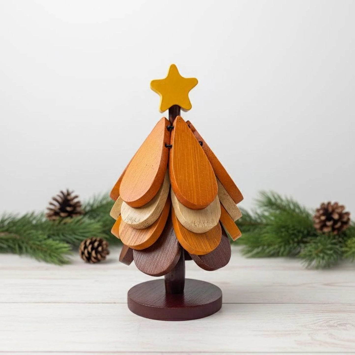 45% OFF Christmas Tree Wooden Heat Insulation Pad Set 🎄✨