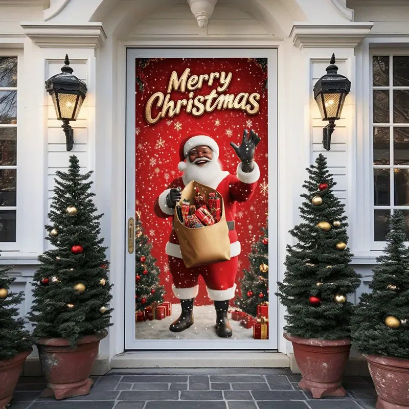 🎅 Ultra-Realistic Christmas Snowman Elf Party Banner | Giant 90×180cm Decor | Instant Holiday Vibes!