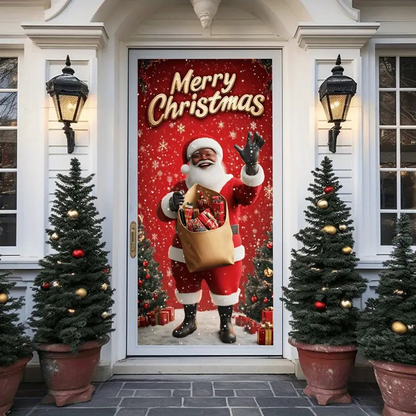 🎅 Ultra-Realistic Christmas Snowman Elf Party Banner | Giant 90×180cm Decor | Instant Holiday Vibes!