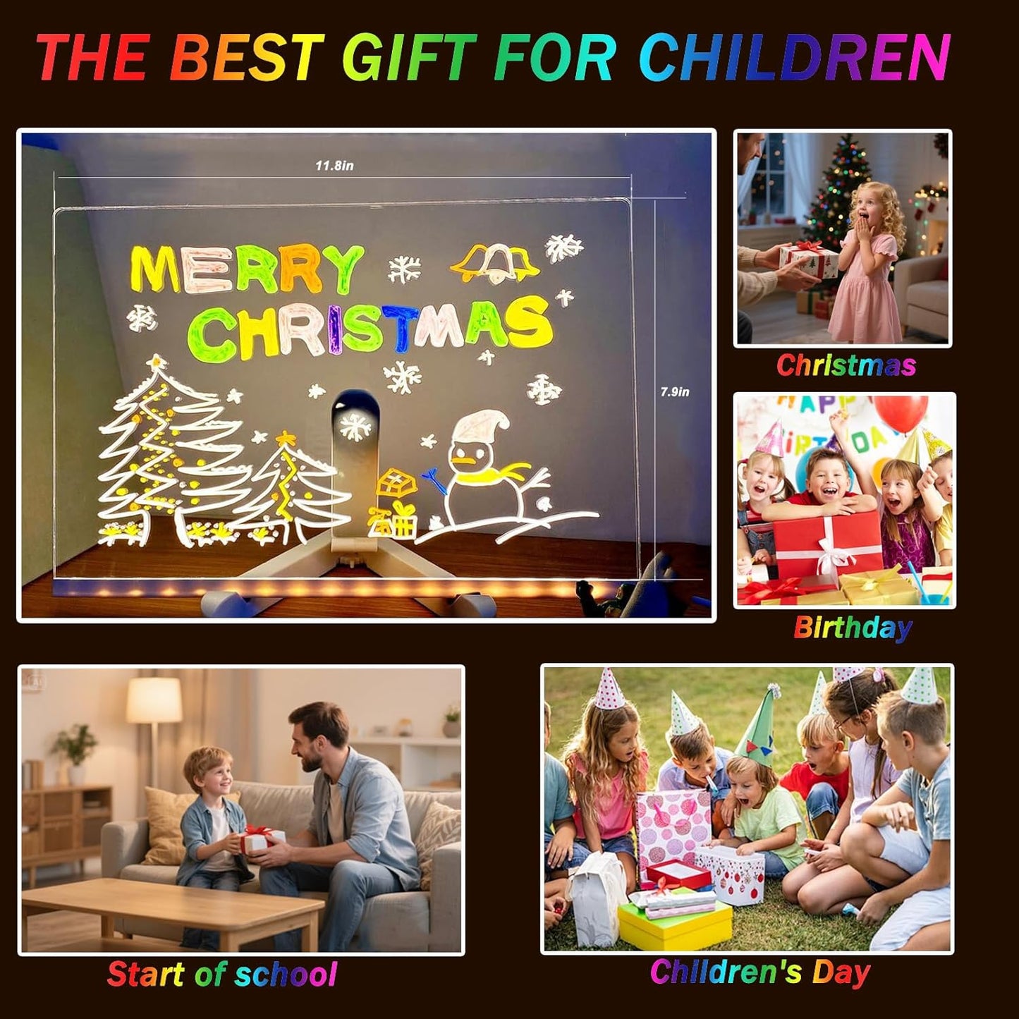🎅The perfect gift for this Christmas🎁Creative Rewritable Acrylic LED Message Board 🎨