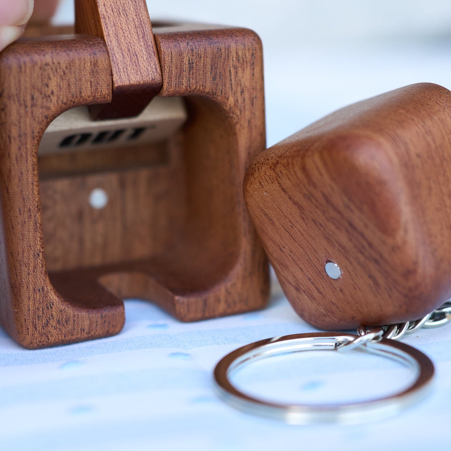 Black Friday 50% off for a limited time Home Tag, Solid Wood Keychain & Base