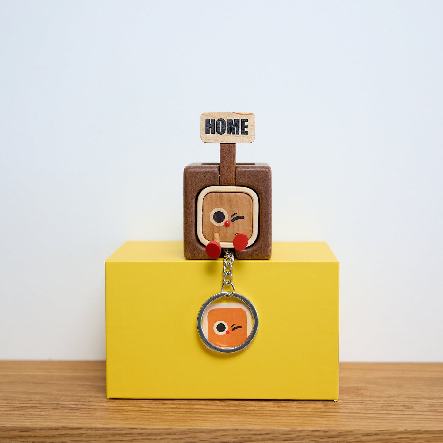 Black Friday 50% off for a limited time Home Tag, Solid Wood Keychain & Base