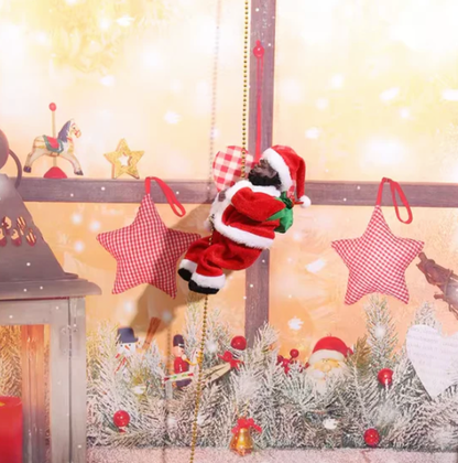 🔥Last Day 40% Off | Climbing Santa Motorized Christmas Toy | With Music and Movement | Holiday Gift Decor