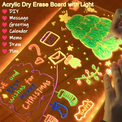 🎅The perfect gift for this Christmas🎁Creative Rewritable Acrylic LED Message Board 🎨