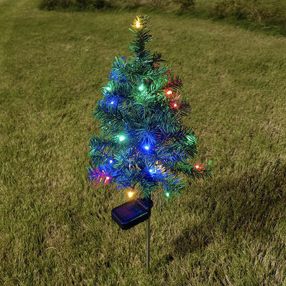 🎄 Upgraded LED solar-powered Christmas tree and lawn lights — Bring Holiday Magic to Your Yard!